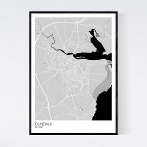 Dundalk City Map Print