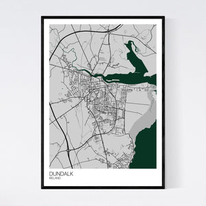 Map of Dundalk, Ireland