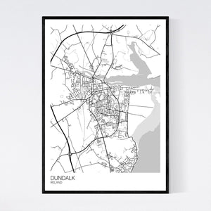 Dundalk City Map Print