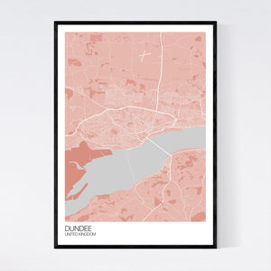 Dundee City Map Print