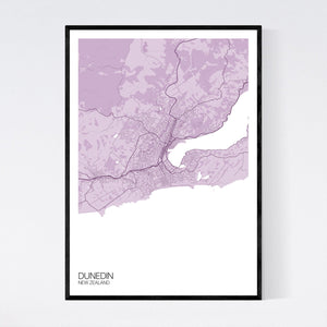 Dunedin City Map Print