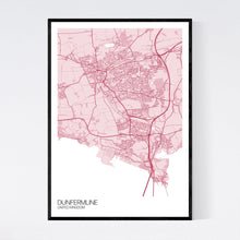 Load image into Gallery viewer, Map of Dunfermline, United Kingdom