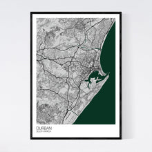 Load image into Gallery viewer, Durban City Map Print