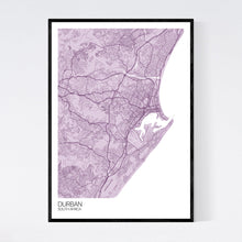 Load image into Gallery viewer, Durban City Map Print