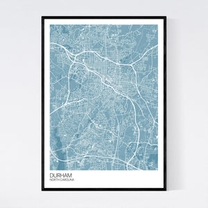 Durham City Map Print