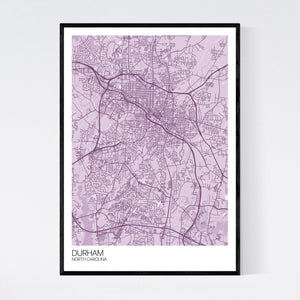 Map of Durham, North Carolina