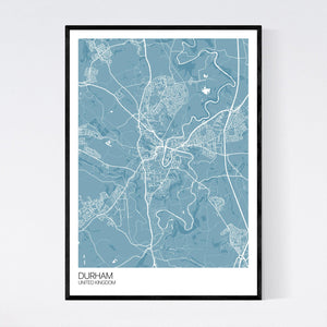 Durham City Map Print