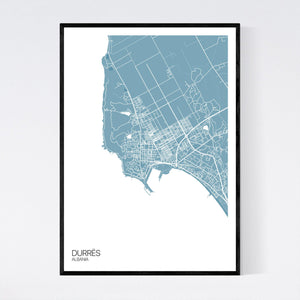 Durrës City Map Print