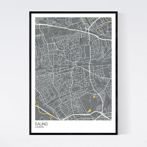 Ealing Neighbourhood Map Print