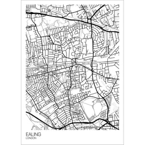 Map of Ealing, London