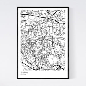 Map of Ealing, London