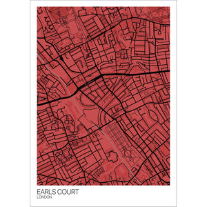 Map of Earls Court, London