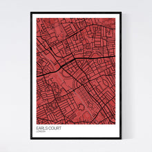 Load image into Gallery viewer, Map of Earls Court, London