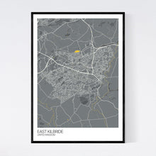 Load image into Gallery viewer, East Kilbride City Map Print