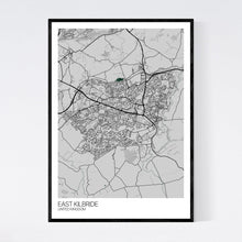 Load image into Gallery viewer, East Kilbride City Map Print