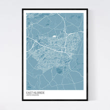 Load image into Gallery viewer, East Kilbride City Map Print
