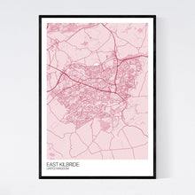 Load image into Gallery viewer, East Kilbride City Map Print