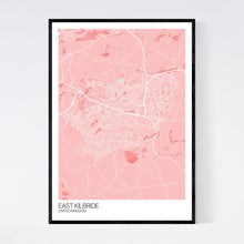Load image into Gallery viewer, East Kilbride City Map Print
