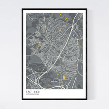 Load image into Gallery viewer, Eastleigh City Map Print