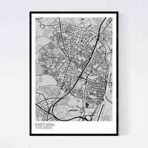Eastleigh City Map Print