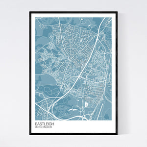 Eastleigh City Map Print