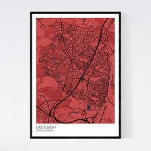 Load image into Gallery viewer, Eastleigh City Map Print