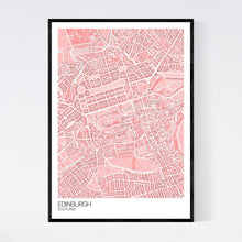 Load image into Gallery viewer, Edinburgh City Centre City Map Print