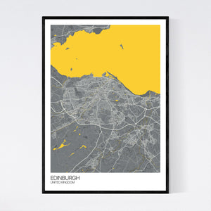 Edinburgh City Map Print