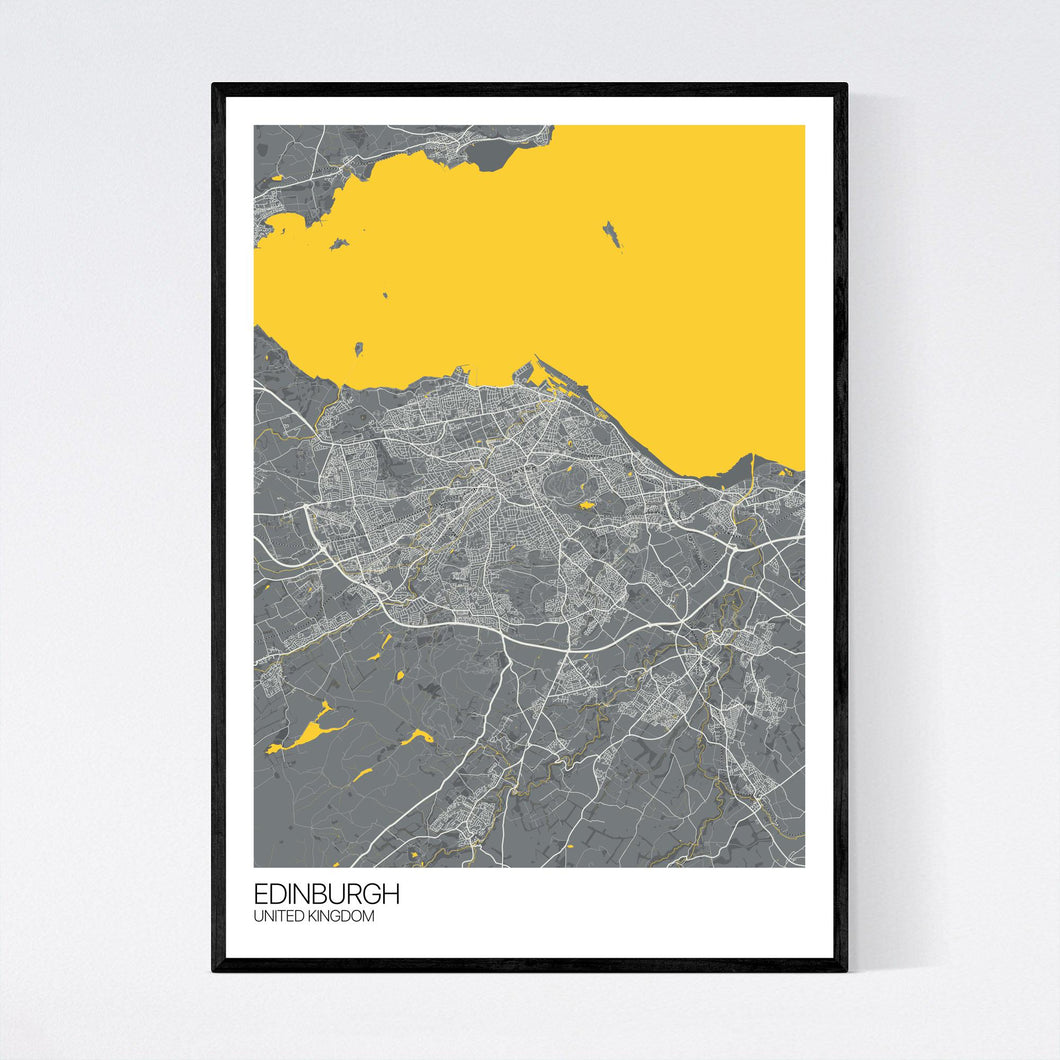 Edinburgh City Map Print