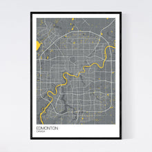 Load image into Gallery viewer, Edmonton City Map Print