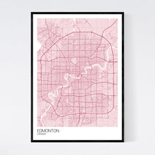 Load image into Gallery viewer, Edmonton City Map Print