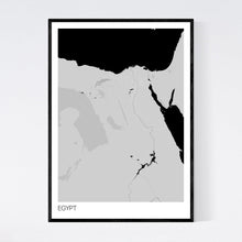 Load image into Gallery viewer, Egypt Country Map Print
