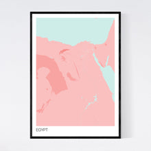 Load image into Gallery viewer, Egypt Country Map Print
