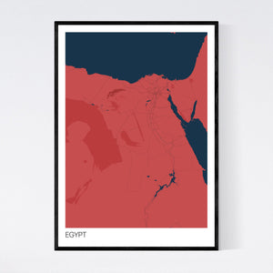 Map of Egypt, 