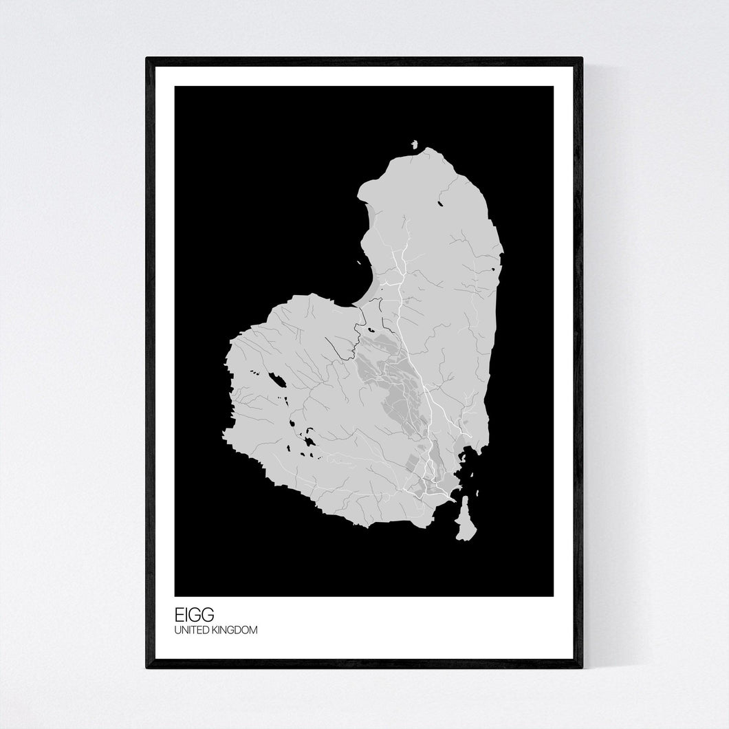 Eigg Island Map Print