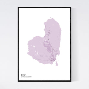 Eigg Island Map Print