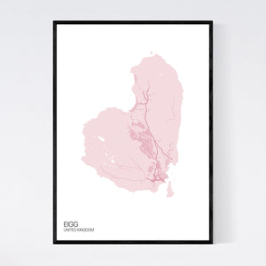 Eigg Island Map Print