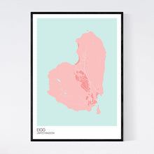 Load image into Gallery viewer, Eigg Island Map Print