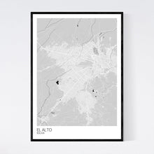 Load image into Gallery viewer, El Alto City Map Print