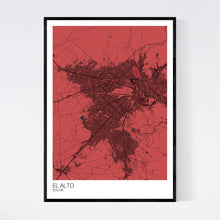 Load image into Gallery viewer, El Alto City Map Print
