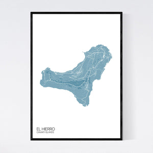 Map of El Hierro, Canary Islands