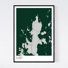 Load image into Gallery viewer, Map of El Nido, Philippines