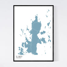 Load image into Gallery viewer, El Nido Region Map Print