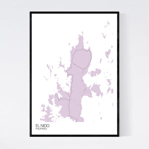 El Nido Region Map Print
