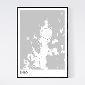 El Nido Region Map Print