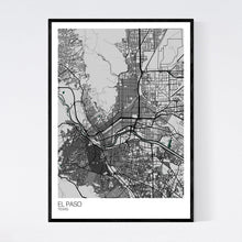 Load image into Gallery viewer, El Paso City Map Print