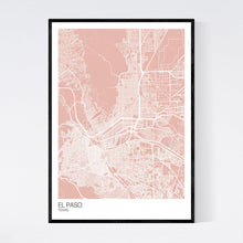 Load image into Gallery viewer, El Paso City Map Print