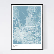 Load image into Gallery viewer, El Paso City Map Print