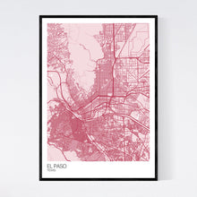 Load image into Gallery viewer, El Paso City Map Print