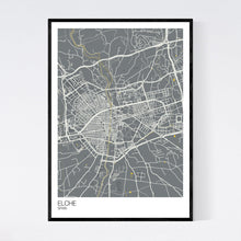 Load image into Gallery viewer, Elche City Map Print